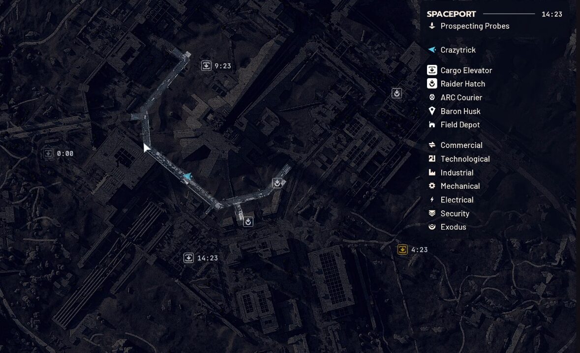 Tunnel route map