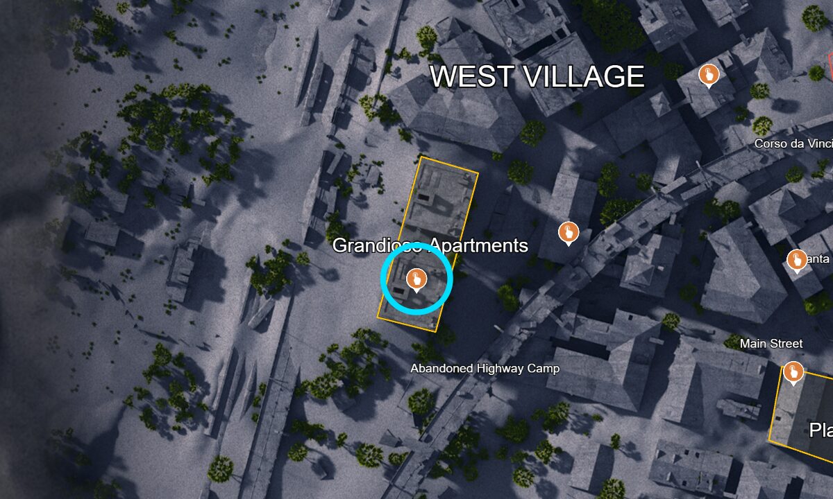 Button 5 location in Buried City