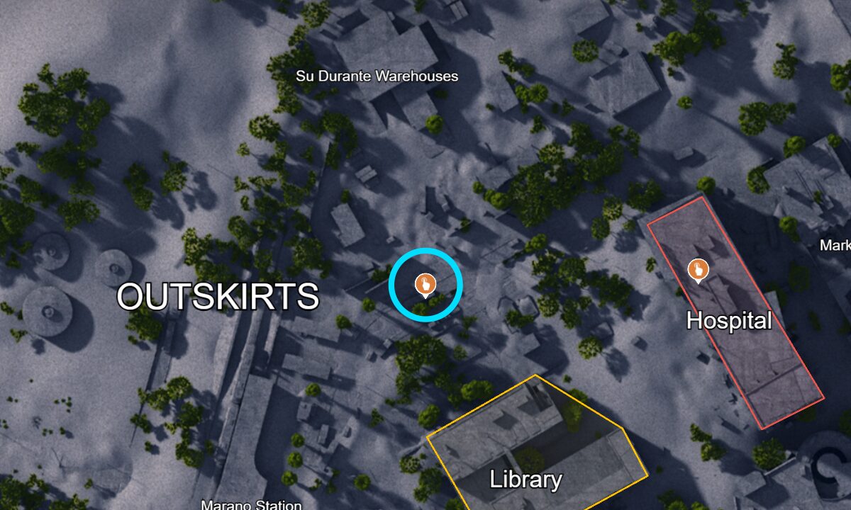 Button 7 location in Buried City