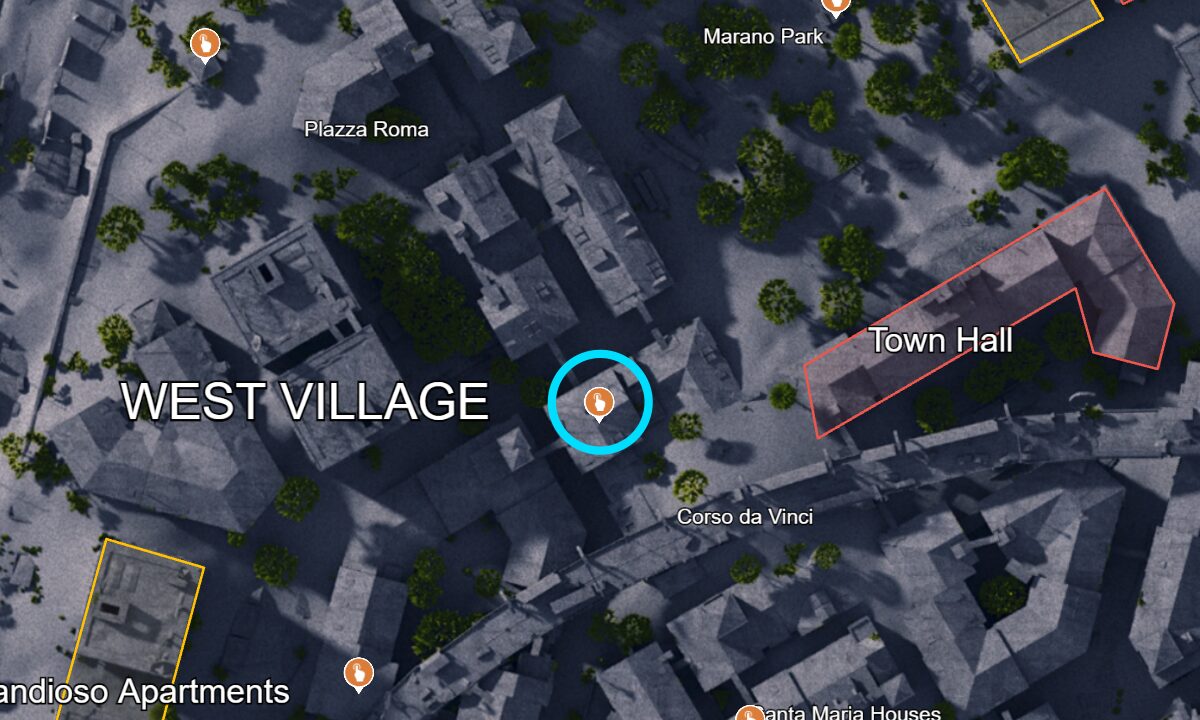 Button 8 location in Buried City