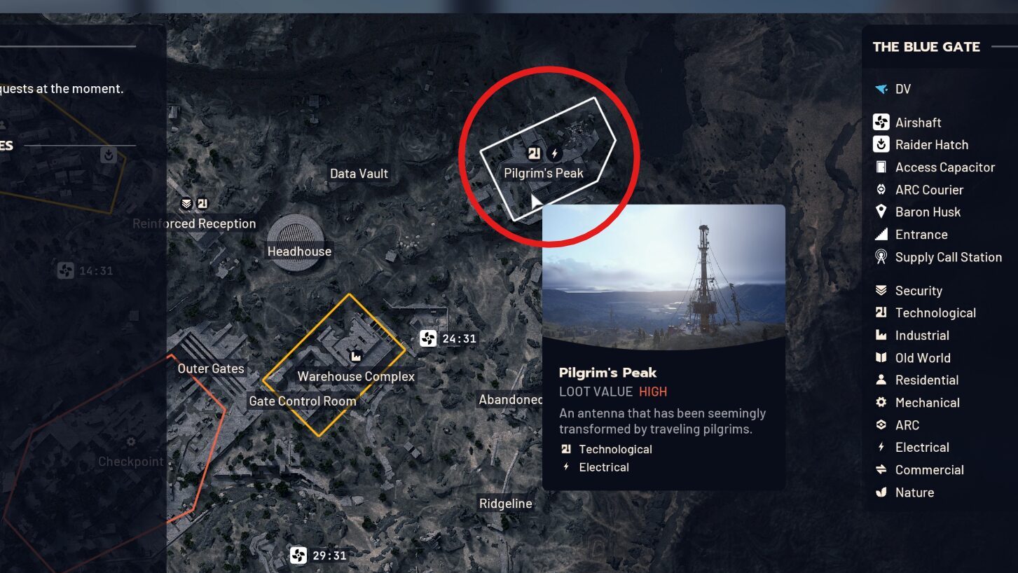 Pilgrims Peak exterior